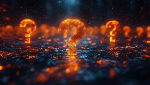 Orange Question Marks 4K Desktop Background | Mobile Mystery Wallpaper