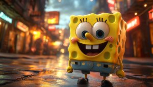 SpongeBob SquarePants Mobile Wallpaper, Animated Cartoon Character 4K Background