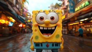 Spongebob Squarepants 4K Wallpaper, Nickelodeon Character, Funny Cartoon Background