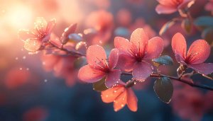 Pink Spring Blossoms Mobile Wallpaper, Floral Aesthetic Background Free