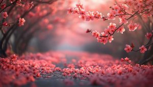 Beautiful Pink Cherry Blossom Tree 4K Desktop Mobile Wallpaper