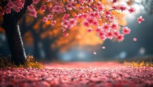 Cherry Blossom Tree Petals Mobile Wallpaper Spring Season Backgrounds 4K