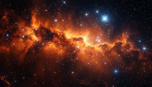 Orange Nebula Space Galaxy Mobile Wallpaper 4K Desktop Backgrounds