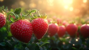 Fresh Red Strawberries wallpaper for desktop background