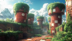 Super Mario Kingdom 4K Desktop Background, Video Game Mobile Wallpaper