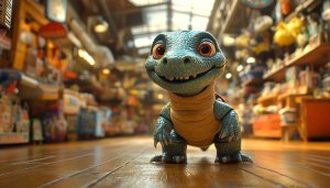 Friendly Dinosaur Toy Shop 4K Mobile Wallpaper Free for Desktop