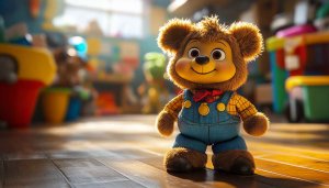 Bamse Bear 4K Desktop Wallpaper Children's Room Background