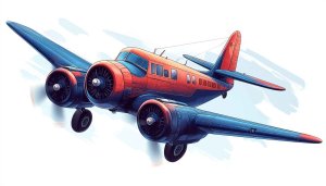 Classic Airplane Art Wallpaper 4K Desktop Background Free Mobile Image