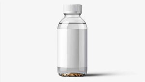 Clear Glass Water Bottle Mockup Product Showcase Template Background