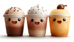 Cute Coffee Drink 4K Wallpaper for Desktop and Mobile