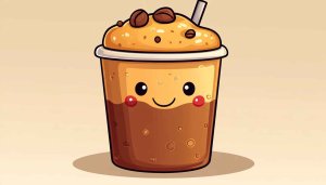 Cute Coffee Cartoon Character Art Mobile Phone Wallpaper Free