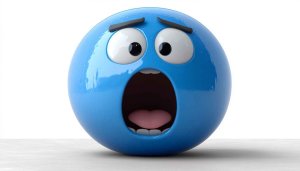 Shocked Emoji Face 4K Wallpaper for Desktop and Mobile