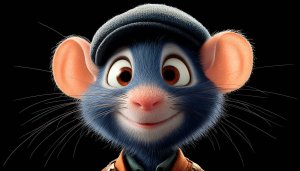 Cute Ratatouille Remy Cartoon Character 4K Desktop Mobile Wallpaper