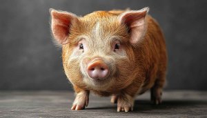 Cute Piglet Portrait 4K Mobile Wallpaper, Farm Animal Background