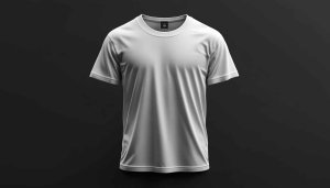 Minimalist White T-Shirt Mockup Plain Clothing Design Background Image