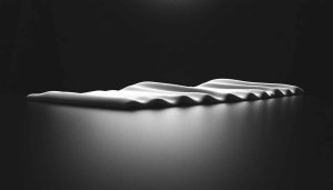 Abstract Black and White Waves Mobile Wallpaper Desktop Background