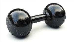 Black Dumbbell Weightlifting Gym Equipment Fitness Mobile Wallpaper Background