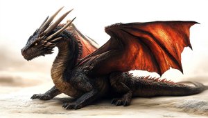 Realistic Dragon Wallpaper 4K - Fantasy Creature Desktop Background