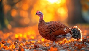 Thanksgiving Turkey Autumn Leaves Mobile Wallpaper and Desktop Background