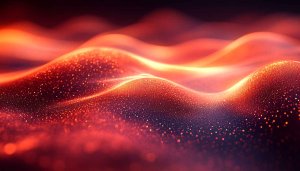 Abstract Red Glitter Waves 4K Desktop Background Mobile Wallpaper