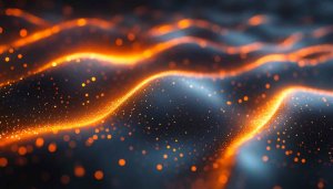 Abstract Glowing Orange Lines 4K Desktop Background, Mobile Wallpaper