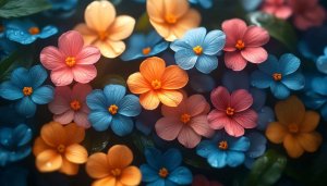 Colorful Flowers 4K Wallpaper Desktop Backgrounds, Mobile Wallpaper