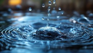 Water Drop Ripple Effect 4K Mobile Wallpaper Background