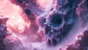 Nebula Cloud Digital Art 4K Desktop Wallpaper Free Mobile Background