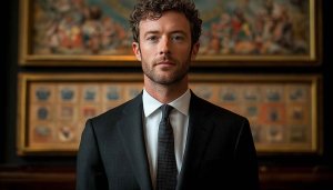 Stylish Businessman Portrait, Professional Headshot, Elegant Suit Wallpaper for Mobile