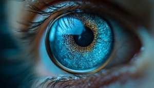 Detailed Blue Eye Close-Up 4K Wallpaper for Mobile