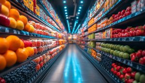 Fresh Grocery Fruits 4K Wallpaper For Mobile and Desktop Backgrounds