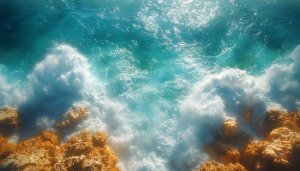 Ocean Waves Crashing 4K Desktop Wallpaper Free Mobile Background