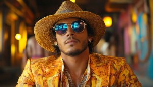 Stylish Man Portrait Summer Outfit Aesthetic Mobile Wallpaper HD