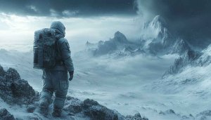 Astronaut Snowy Mountains Desktop Backgrounds Free Mobile Wallpaper 4K