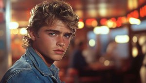 Young Actor Heartthrob 80s Film Aesthetic Portrait HD Mobile Wallpaper