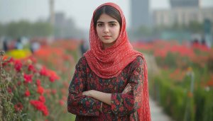 Afghan Woman Portrait Wallpaper - Free Mobile Background, Beautiful Girl