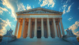 Supreme Court Building Washington DC 4K Desktop Background Wallpaper