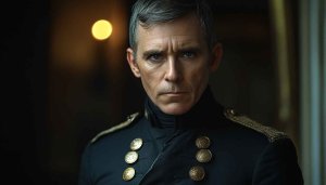 Tobias Menzies in Black Military Uniform 4K Desktop Wallpaper