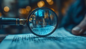 Magnifying Glass on Text 4K Desktop Wallpaper Free Mobile Background