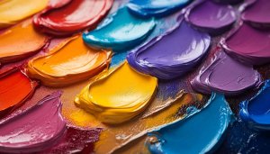 Abstract Colorful Paint Smears Texture Art Desktop Mobile Wallpaper