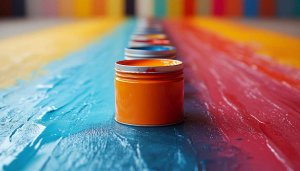 Vibrant Paint Streak Desktop Background, Free Colorful Art Wallpaper