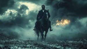 Armie Hammer Horseback Riding Wallpaper - Movie Scene 4K Background