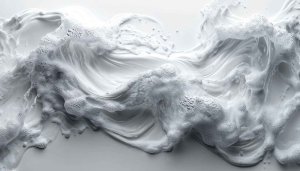 Abstract White Foam Texture 4K Wallpaper for Desktop Background