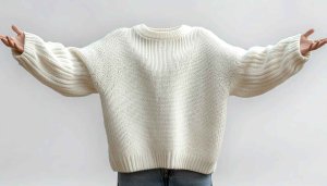 Cream Knit Sweater Aesthetic Desktop Wallpaper Backgrounds for Fashion Lovers