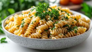 Delicious Pasta Salad Recipe Food Photography Mobile Wallpaper Free