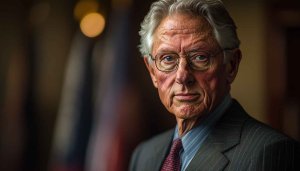 Portrait of an Older Gentleman Wearing Eyeglasses 4K Wallpaper