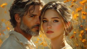 Romantic Couple Art Mobile Background Aesthetic Wallpaper Free