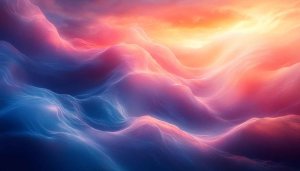 Abstract Mountain Landscape Wallpaper - Pink Orange Gradient 4K Background