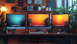 Aesthetic iMac Desktop Backgrounds - Home Office Setup Wallpaper