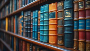 Vintage Bookshelf 4K Desktop Background Aesthetic Library Mobile Wallpaper